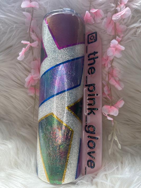 RTS {Foil Stain Glass} 32oz Skinny Tumbler