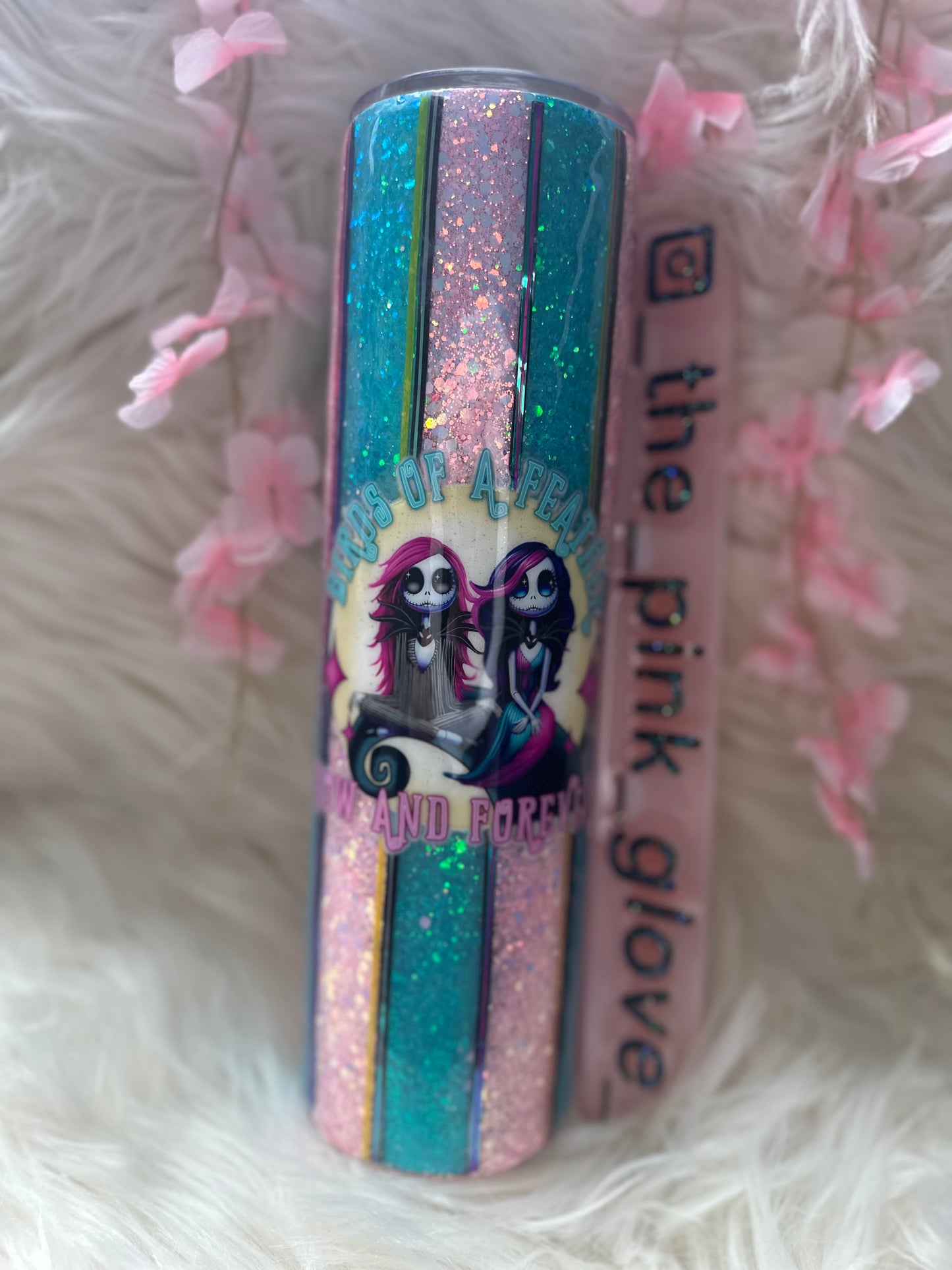 RTS {Birds of a Feather, Now and Forever} 32oz Skinny Tumbler