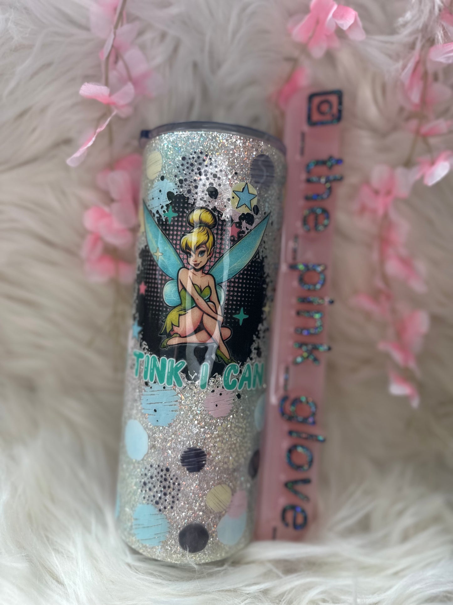 RTS {Fiesty Fairy} 24oz Skinny Tumbler