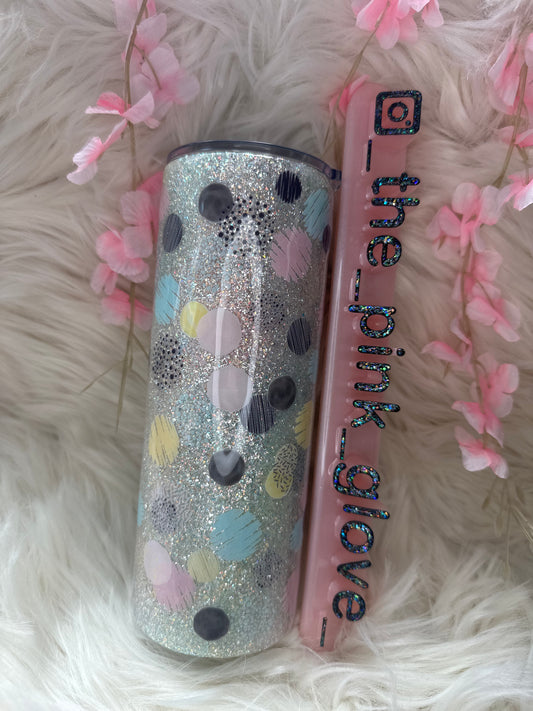 RTS {Fiesty Fairy} 24oz Skinny Tumbler