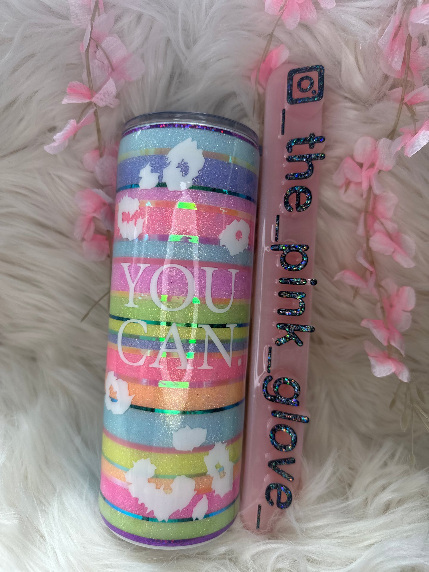 RTS {You Can - Cheetah on the Horizon} 24oz Skinny Tumbler