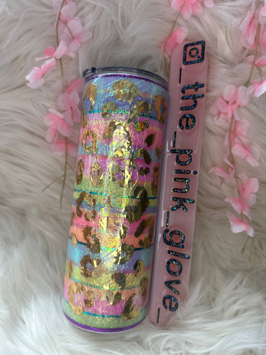 RTS {You Can - Cheetah on the Horizon} 24oz Skinny Tumbler