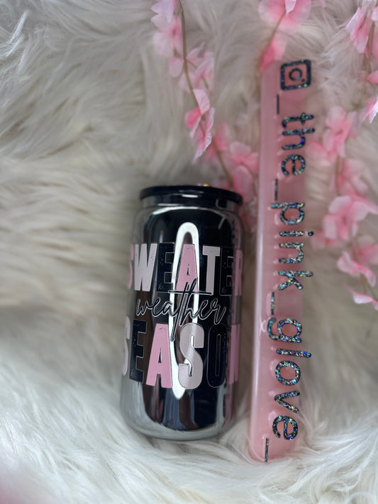 RTS {Sweater Weather Season} 16oz Skinny Tumbler