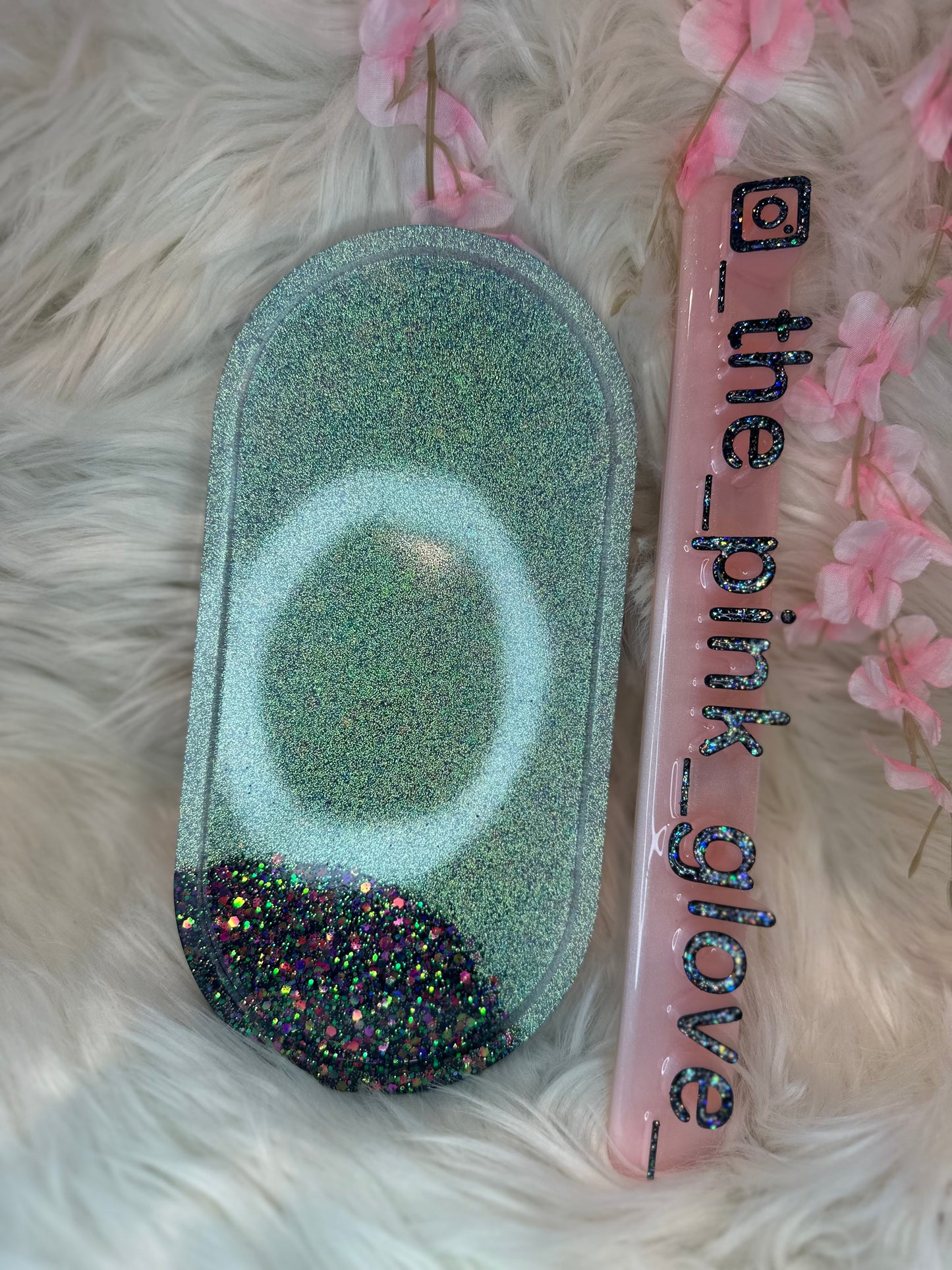 RTS {Twisted Mint} Resin Tray