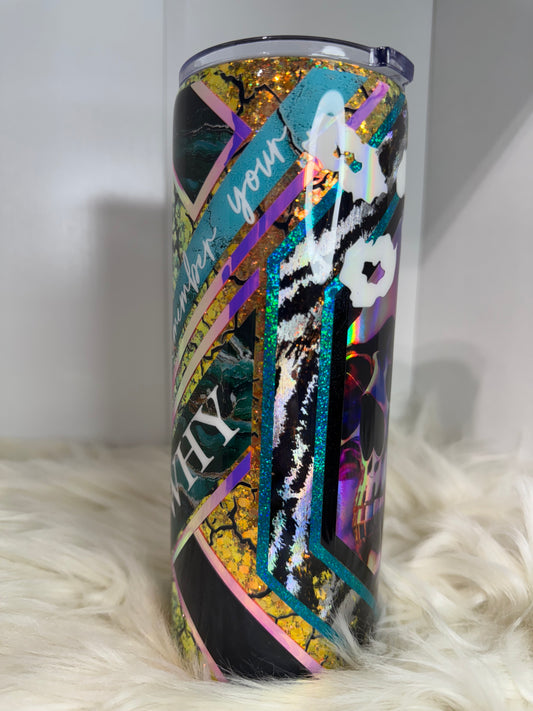 RTS {Remember Your Why} 24oz Skinny Tumbler