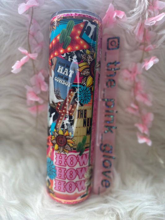 RTS {All Hat No Cowboy} 32oz Skinny Tumbler