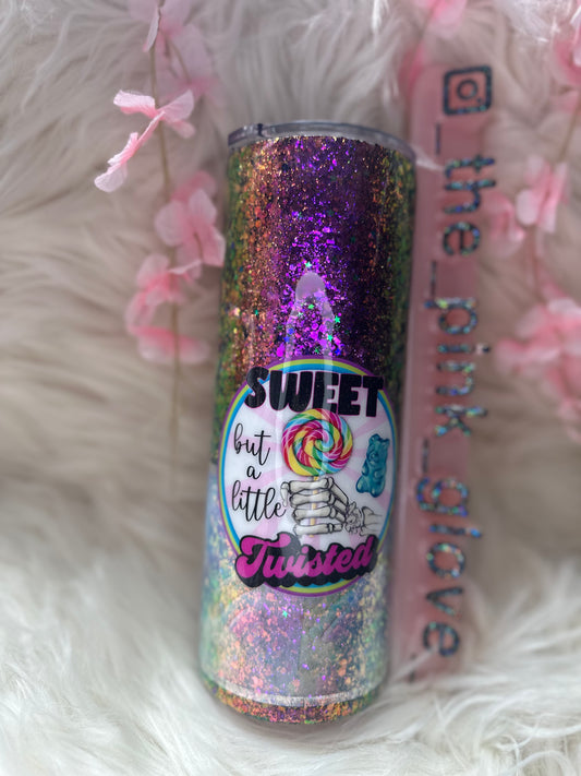 RTS {Sweet But a Little Twisted} 24oz Skinny Tumbler