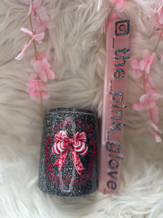 RTS {Candy Cane Christmas Club} 12oz Coffee Mug Tumbler