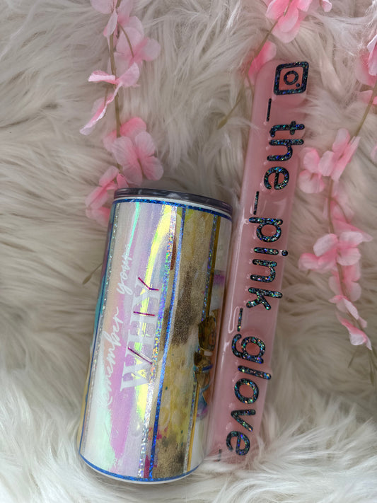RTS {Pearl Palms} 16oz Skinny Tumbler