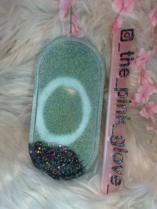 RTS {Twisted Mint} Resin Tray