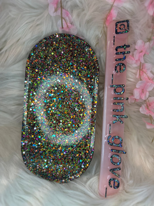 RTS {Golden Rainbow} Resin Tray