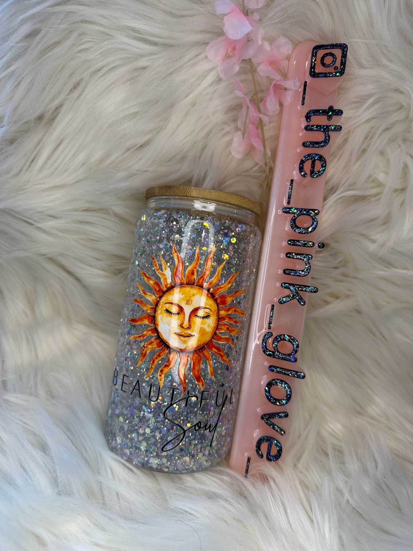 RTS {Beautiful Soul} 16oz Glass Snow Globe