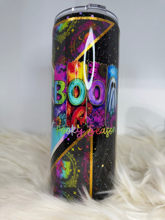 RTS {Boo Spooky Season} 24oz Skinny Tumbler