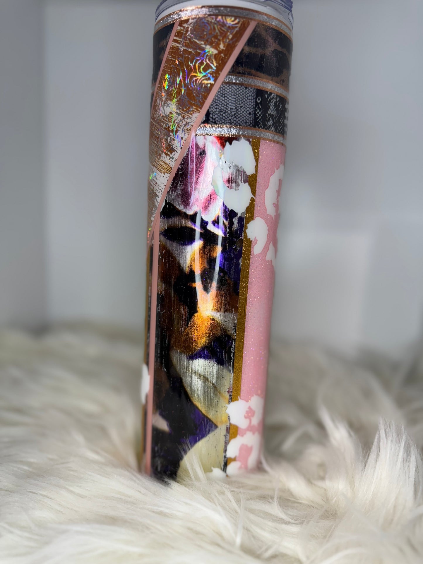 RTS {Pink Cheetah} 32oz Skinny Tumbler