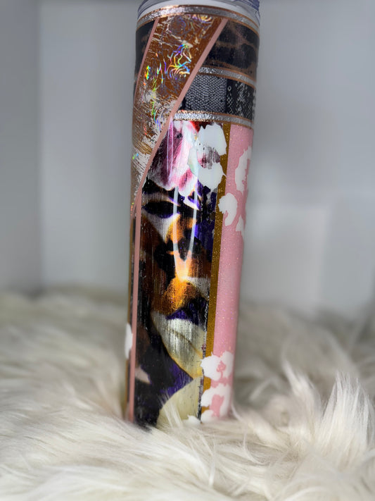 RTS {Pink Cheetah} 32oz Skinny Tumbler