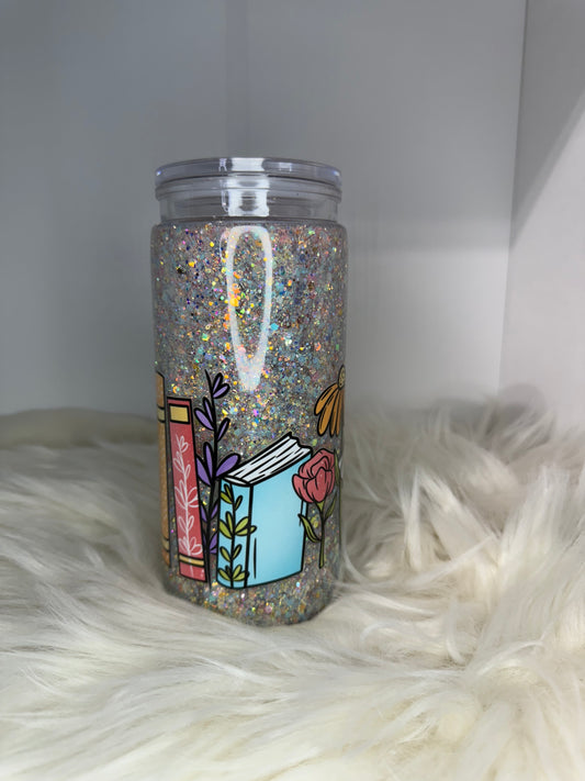 RTS {Library Love} 20oz Snow Globe Tumbler